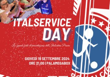 Arriva l’ITALSERVICE DAY! Giovedì 19 settembre (ore 21) al PalaMegabox grande festa di presentazione